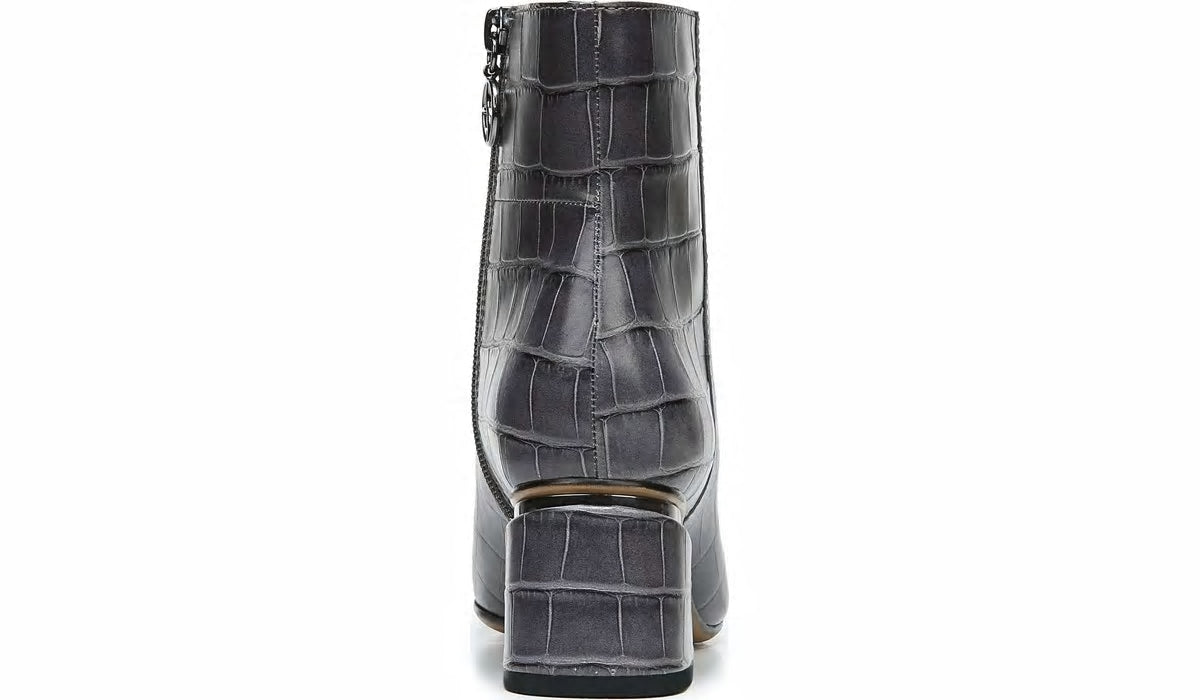 Franco Sarto Franco Marquee Bootie Grey Croco Print Leather