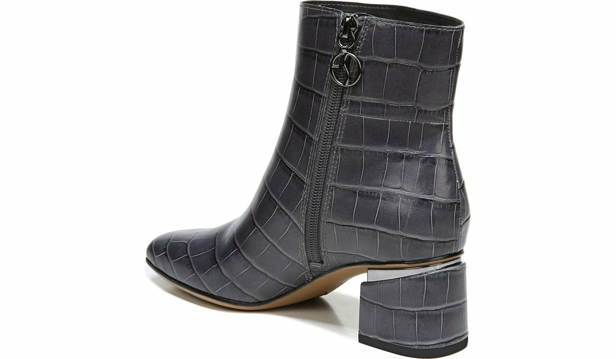 Franco Sarto Franco Marquee Bootie Grey Croco Print Leather