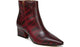 Wine Snake Print Leather