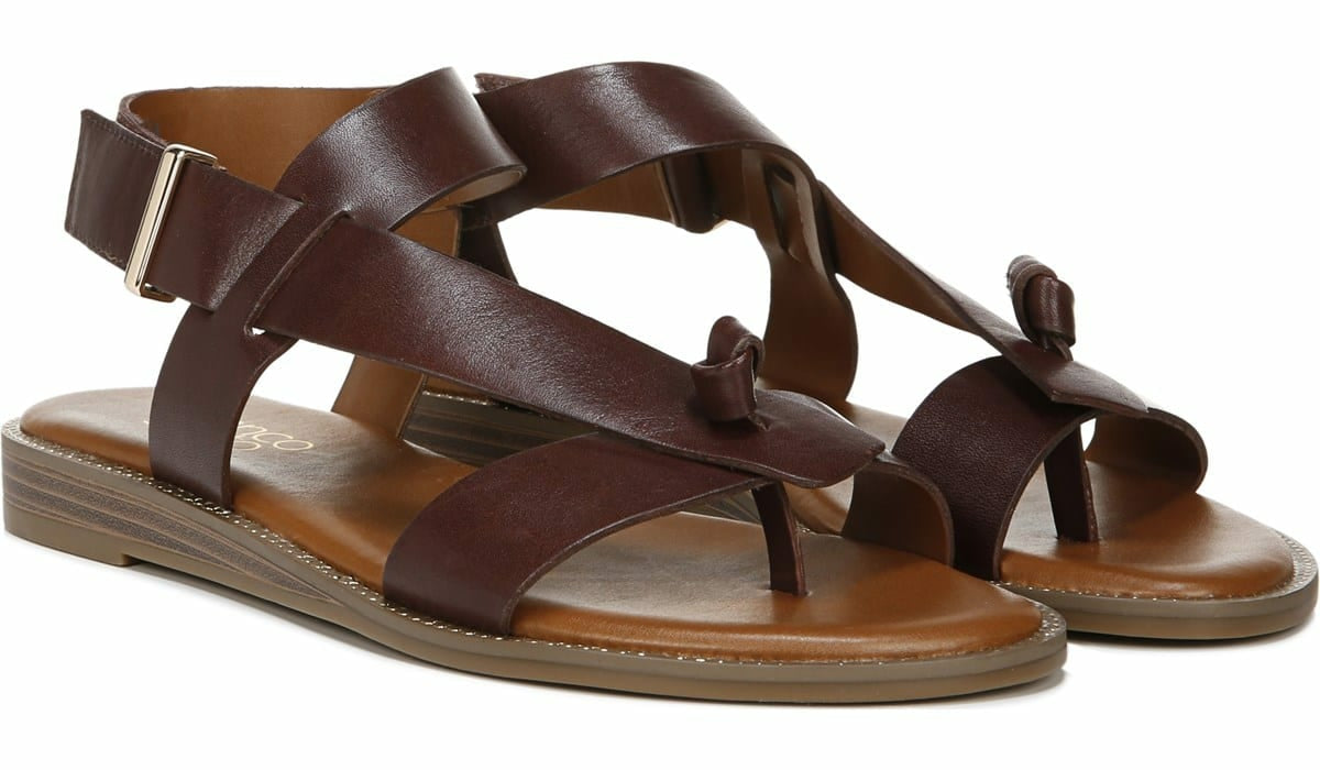 Franco Sarto Franco Glenni Sandal Dark Brown Leather
