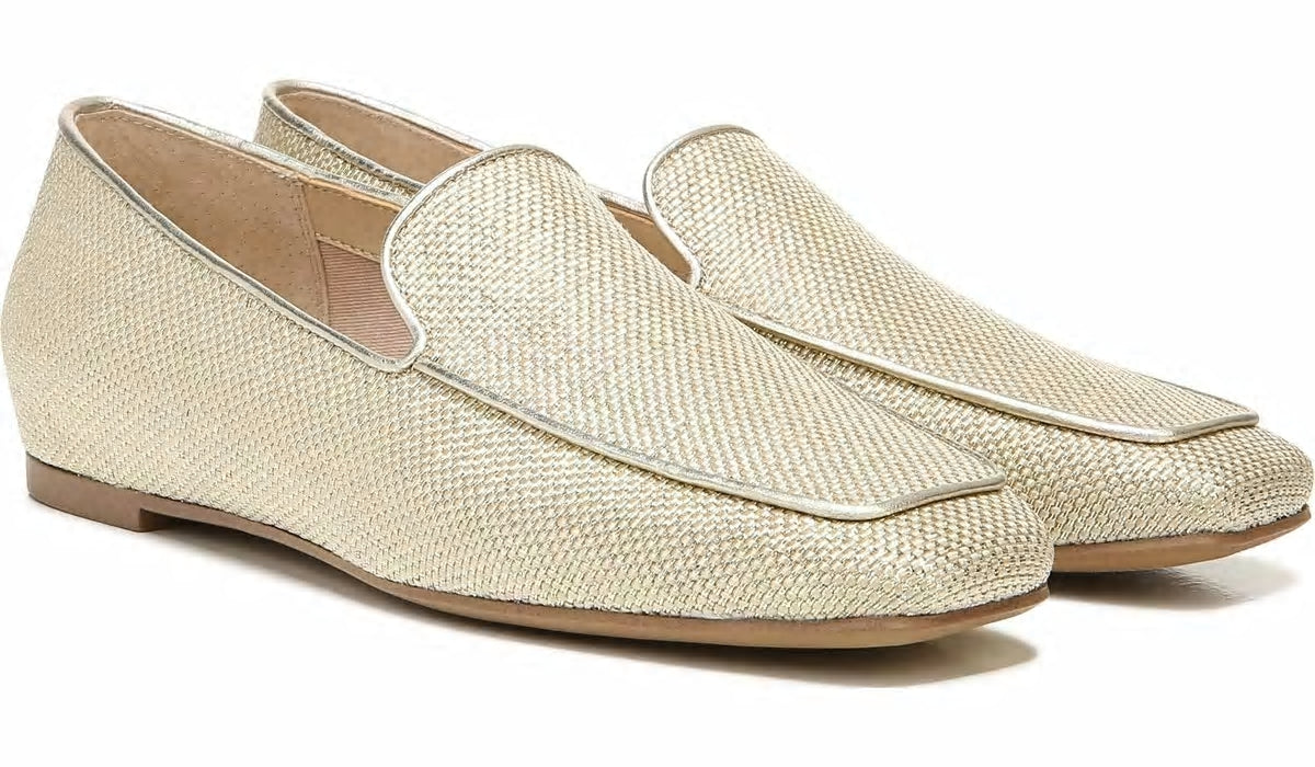 Franco Sarto Franco Averly 2 Loafer Pale Gold Raffia
