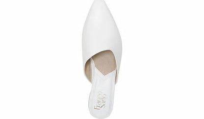 Franco Sarto Franco Bridget 2 Mule White Leather