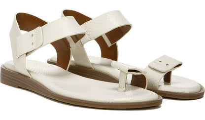 Franco Sarto Franco Geranio Sandal Linen Snake Print Faux Leather