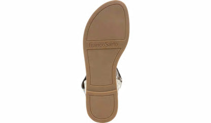 Franco Sarto Franco Geranio Sandal Yellow Snake Faux Leather