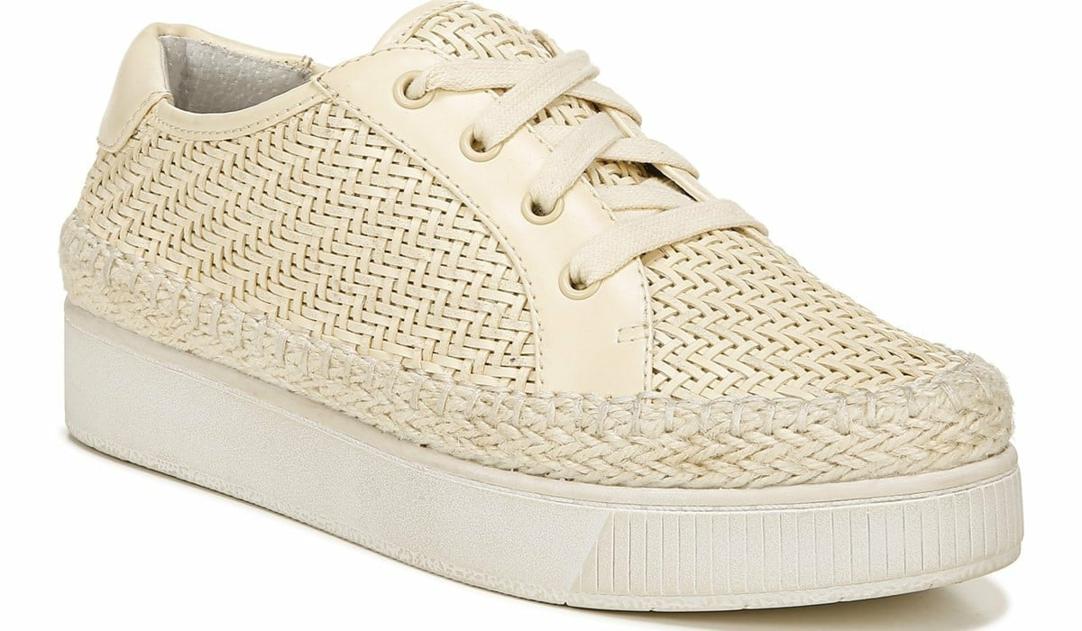 Franco Sarto Franco Hyria Platform Sneaker Milk Woven Leather