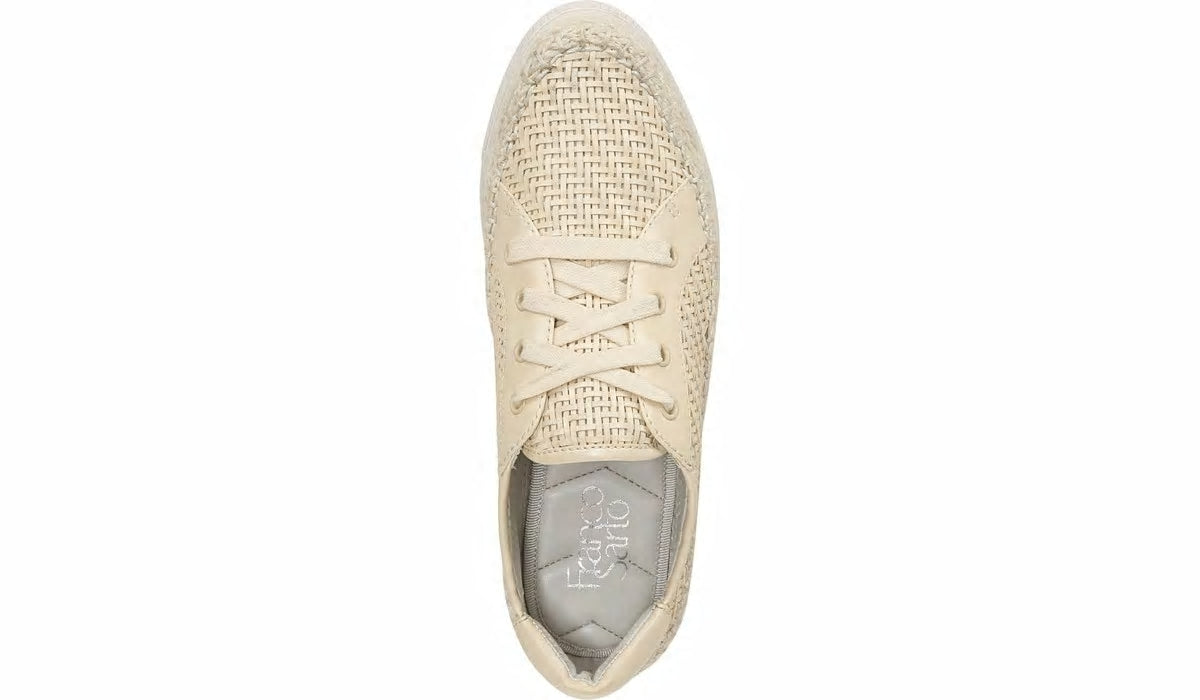 Franco Sarto Franco Hyria Platform Sneaker Milk Woven Leather