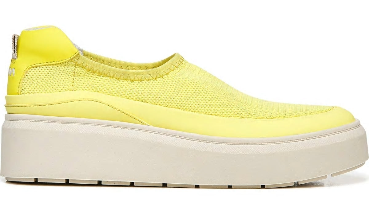 Franco Sarto Franco Lin Platform Slip On Sneaker Yellow Fabric
