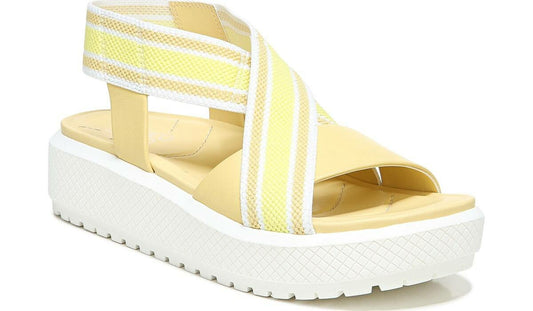 Franco Sarto Franco Niko Platform Sandal Light Yellow Leather