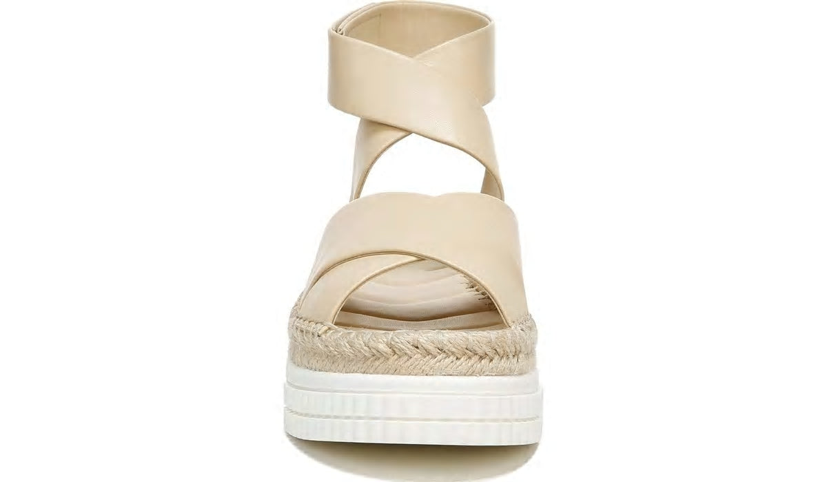 Franco Sarto Franco Brock Platform Sandal Beige Leather