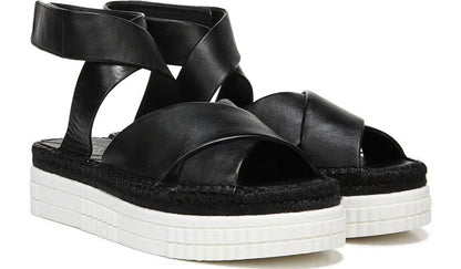 Franco Sarto Franco Brock Platform Sandal Black Leather
