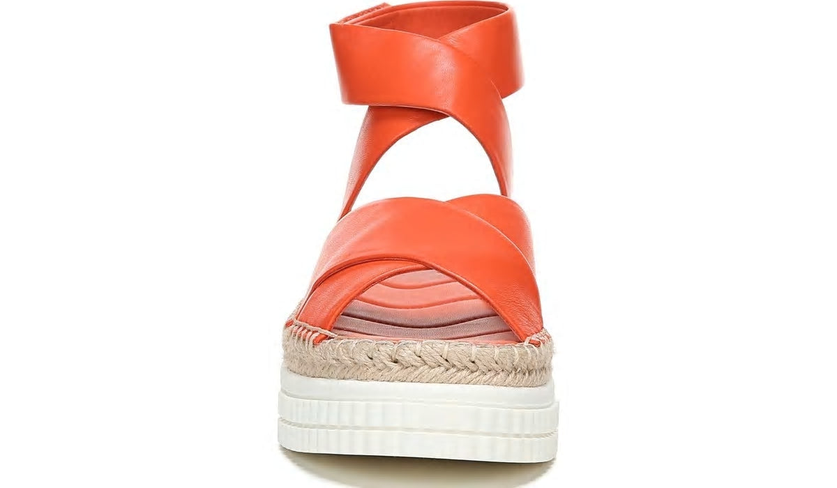 Franco Sarto Franco Brock Platform Sandal Tangerine Leather