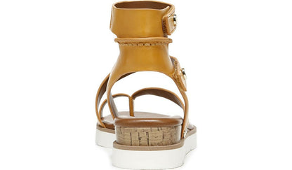 Franco Sarto Franco Daven Gladiator Sandal Goldenrod Faux Leather