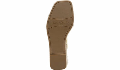 Franco Sarto Franco Carezza Espadrille Wedge Sandal Light Yellow Leather
