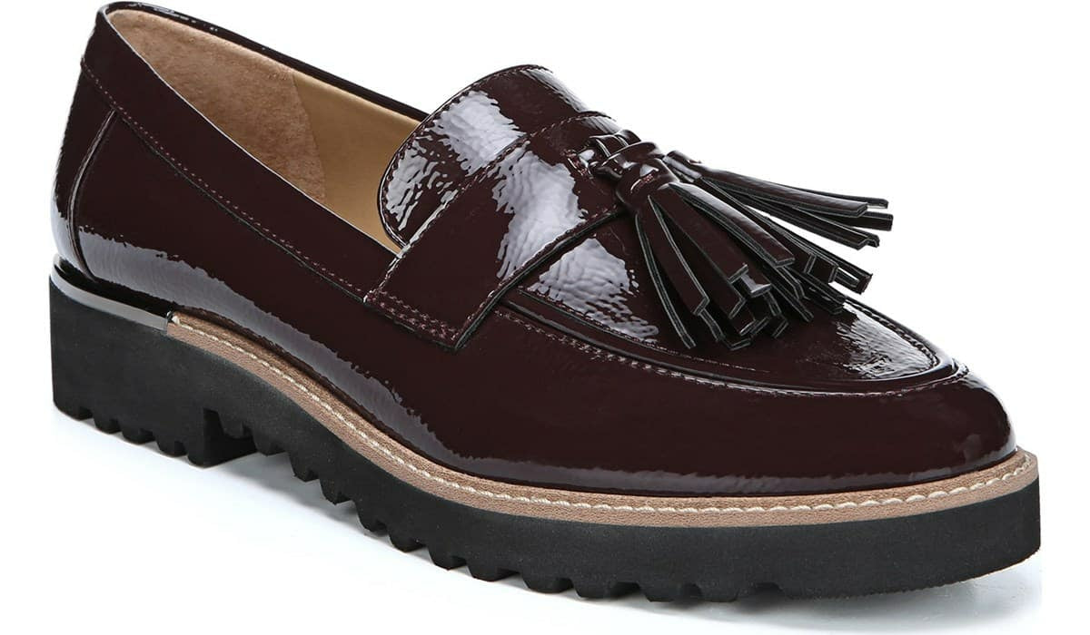 Franco Sarto Franco Carolynn Loafer Burgundy Faux Patent