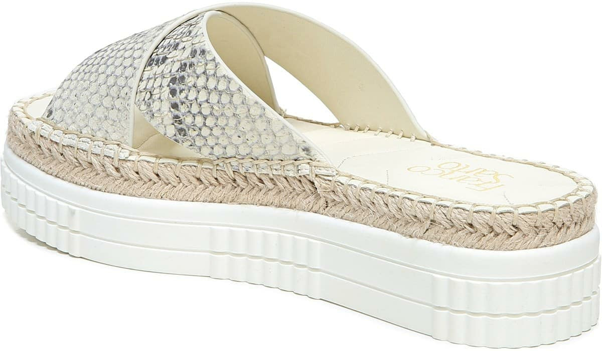 Franco Sarto Franco Barb Platform Slide Sandal Natural Leather