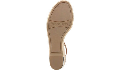 Franco Sarto Franco Clemens Espadrille Wedge Sandal Tan Leather