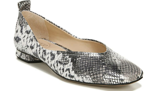 Franco Sarto Franco Ailee Flat Silver Snake Metallic