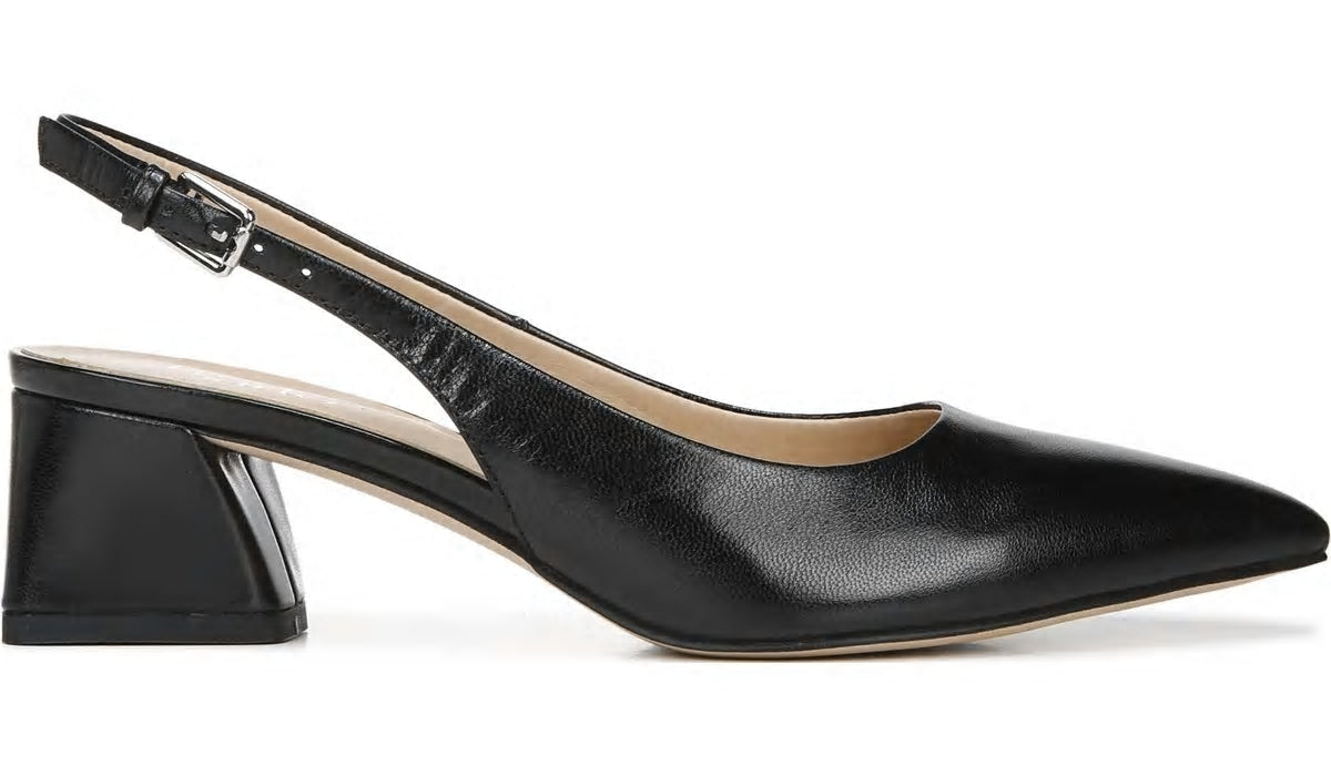 Franco Sarto Franco Racer Slingback Pump Black Leather