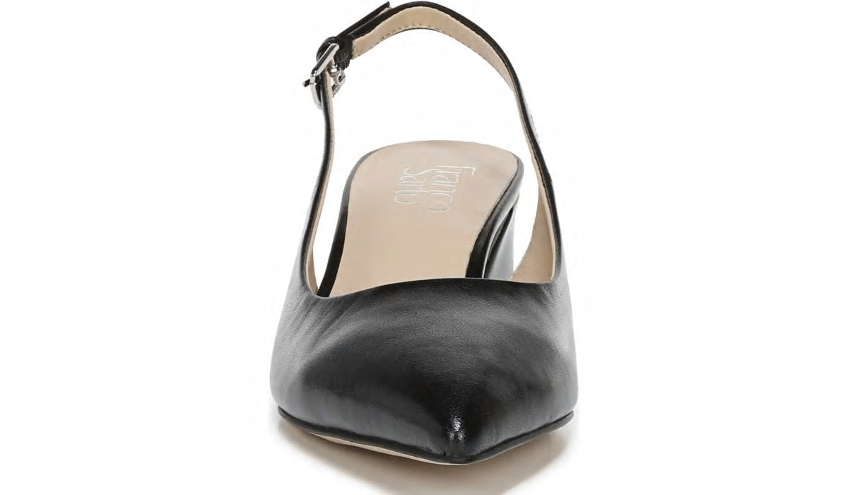 Franco Sarto Franco Racer Slingback Pump Black Leather