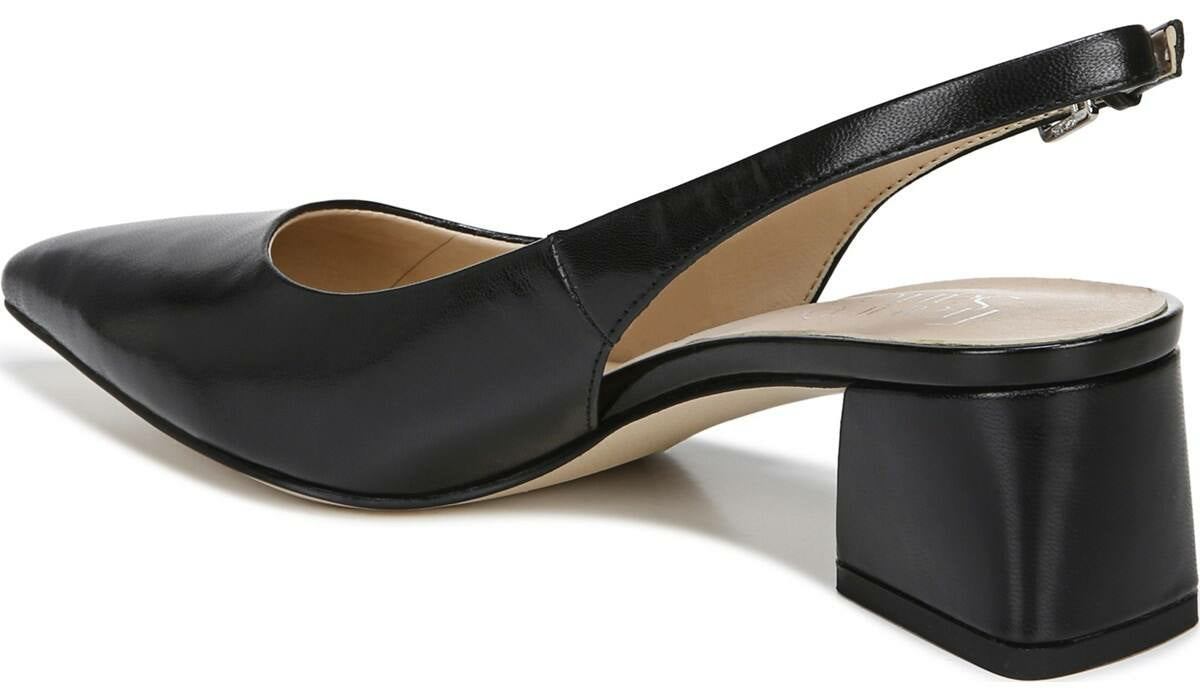 Franco Sarto Franco Racer Slingback Pump Black Leather