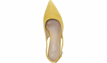 Franco Sarto Franco Racer Slingback Pump Yellow Suede