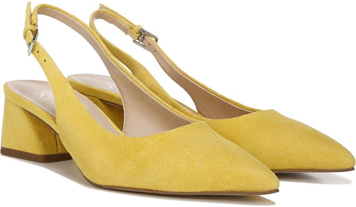 Franco Sarto Franco Racer Slingback Pump Yellow Suede
