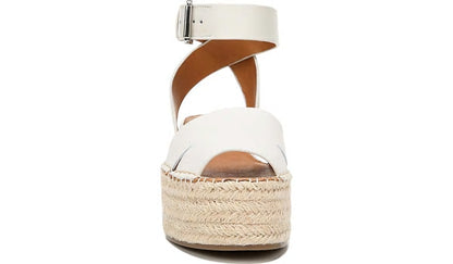 Franco Sarto Sarto Lexie Espadrille Platform Sandal Putty Leather
