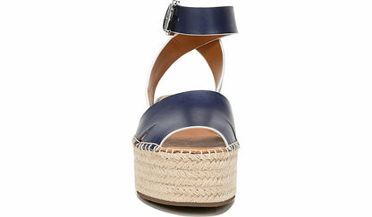 Franco Sarto Sarto Lexie Espadrille Platform Sandal Navy Leather