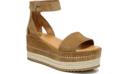 Franco Sarto Sarto Messina Espadrille Wedge Sandal Toasted Barley Suede