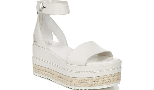 Franco Sarto Sarto Messina Espadrille Wedge Sandal Putty Leather