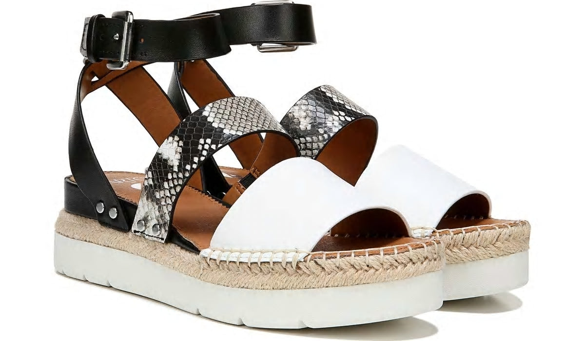 Franco Sarto Sarto Calvin 2 Wedge Sandal Roccia Snake Print Leather