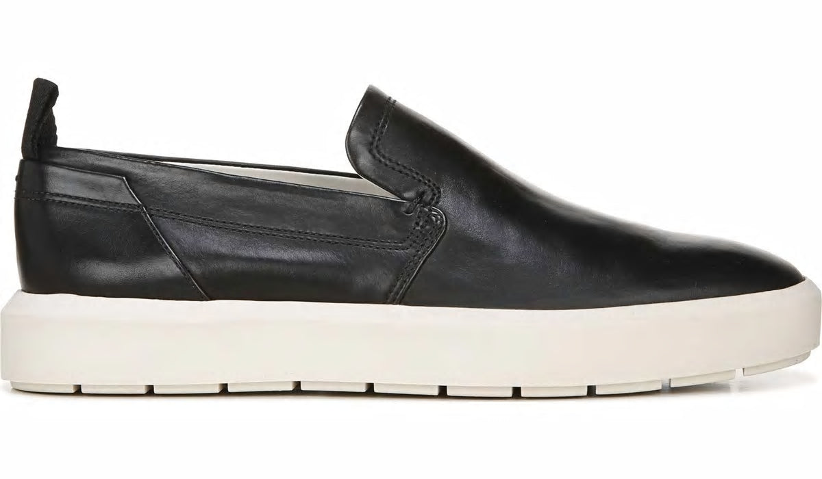 Franco Sarto Sarto Prato Slip On Platform Sneaker Black Leather