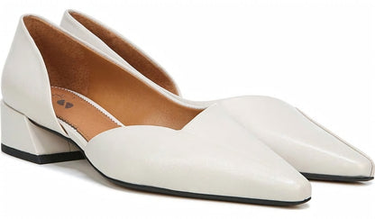 Franco Sarto Sarto Monana Block Heel Pump Bone Leather