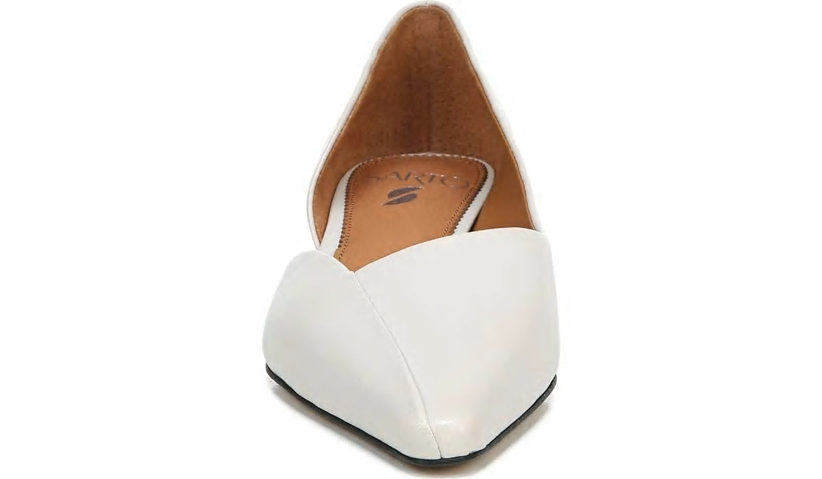 Franco Sarto Sarto Monana Block Heel Pump Bone Leather