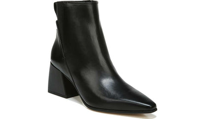 Franco Sarto Sarto Brynn Block Heel Bootie Black Leather