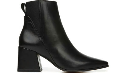 Franco Sarto Sarto Brynn Block Heel Bootie Black Leather