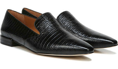 Franco Sarto Sarto Parma 2 Flat Black Snake Print Leather