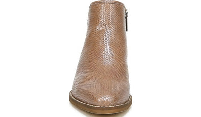 Franco Sarto Sarto Asti Ankle Boot Taupe Snake Print Leather
