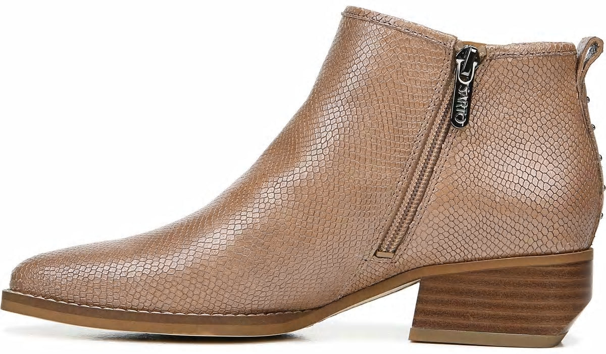 Franco Sarto Sarto Asti Ankle Boot Taupe Snake Print Leather