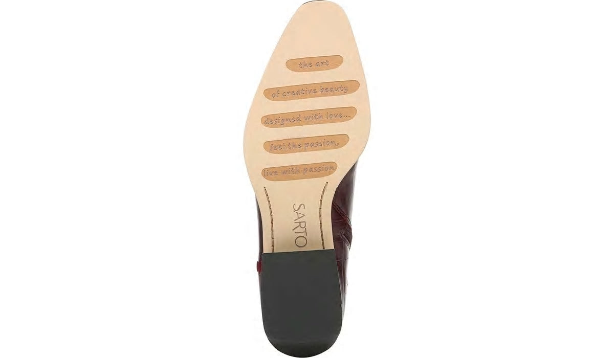 Franco Sarto Sarto Asti Ankle Boot Mulberry Leather