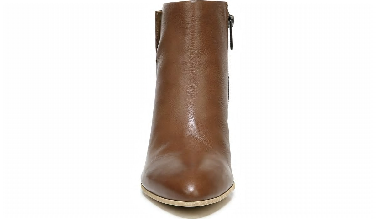 Franco Sarto Sarto Kinga Block Heel Bootie Walnut Leather