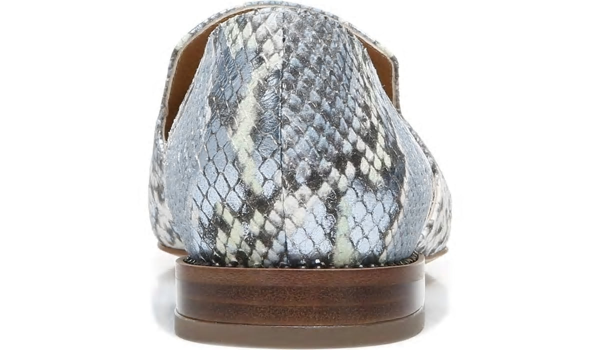 Franco Sarto Sarto Toby D'Orsay Flat Airy Blue Snake Leather