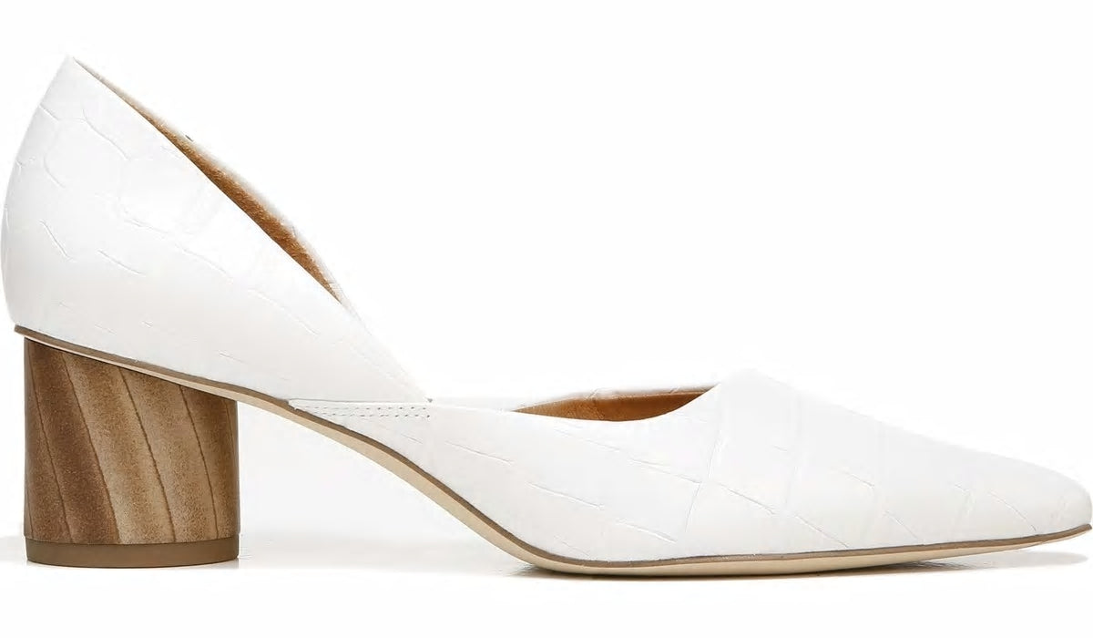 Franco Sarto Sarto Rita Pump White Crocco Leather