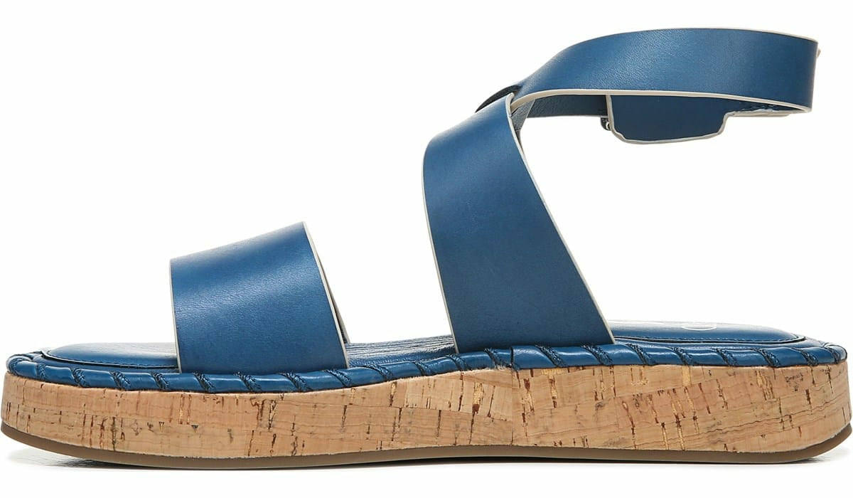 Franco Sarto Sarto Zarlo Platform Sandal Teal Leather