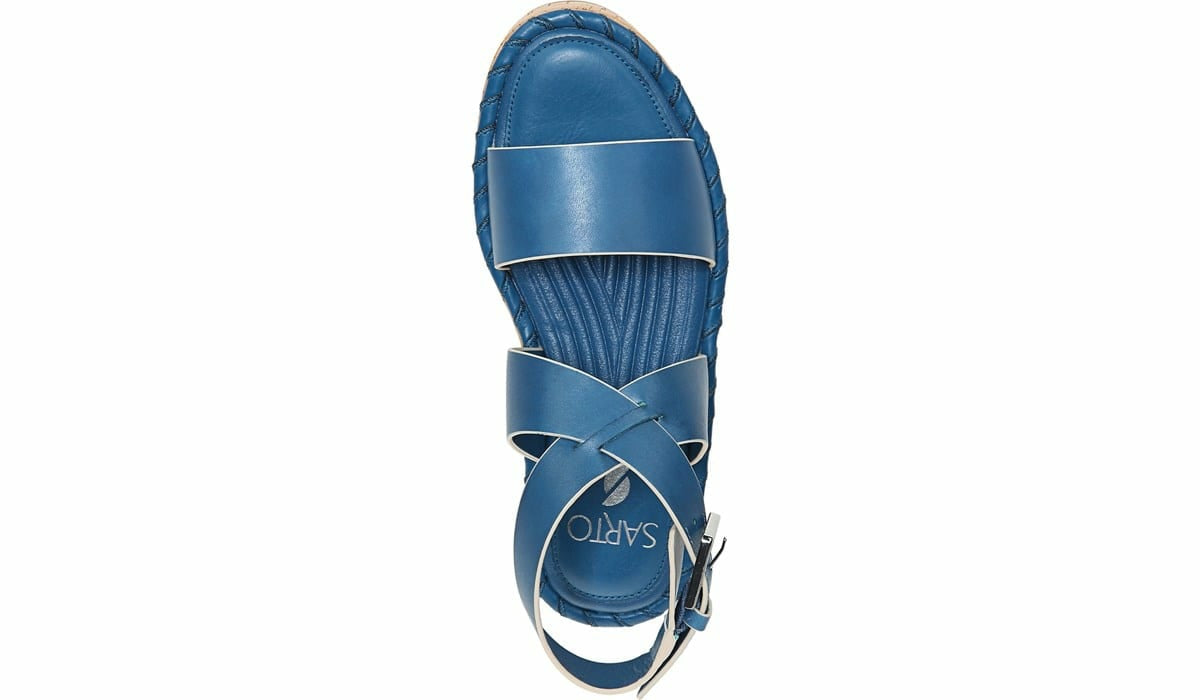 Franco Sarto Sarto Zarlo Platform Sandal Teal Leather
