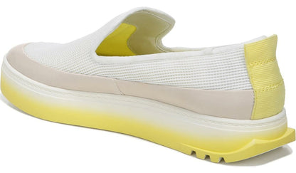 Franco Sarto Sarto Debra 2 Platform Slip On Sneaker White Fabric