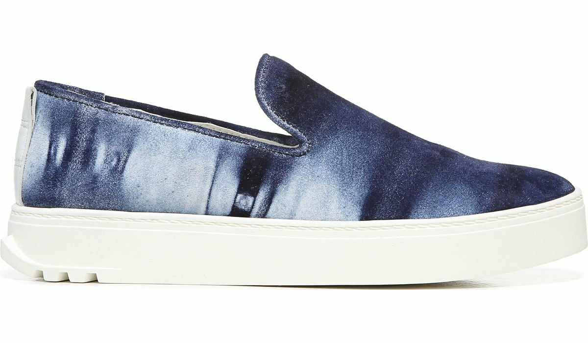 Franco Sarto Sarto Debra 3 Platform Slip On Sneaker Indigo Suede