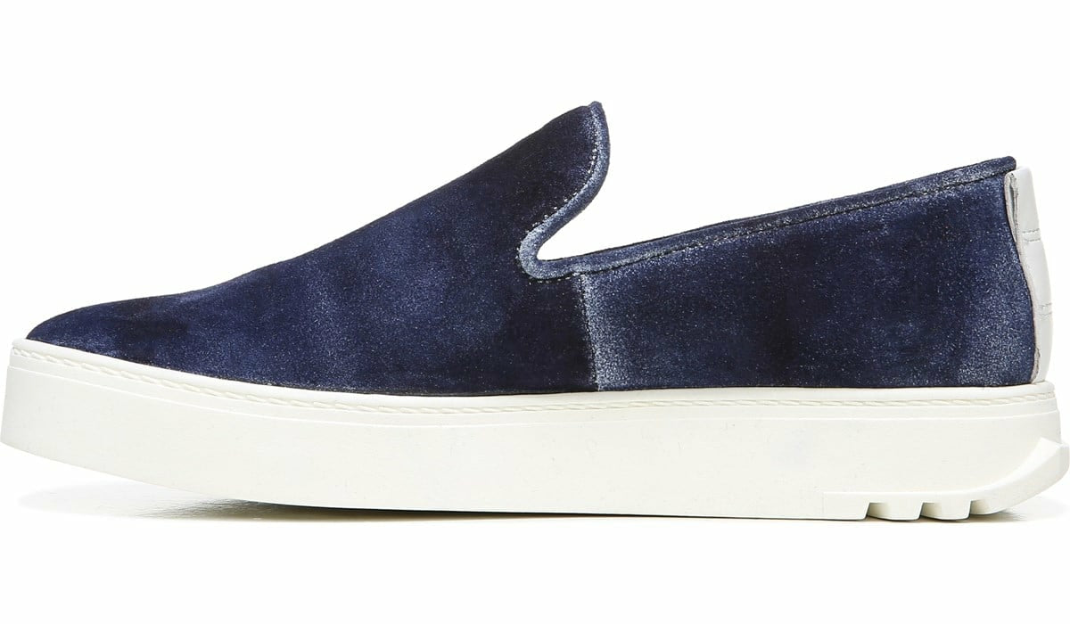 Franco Sarto Sarto Debra 3 Platform Slip On Sneaker Indigo Suede