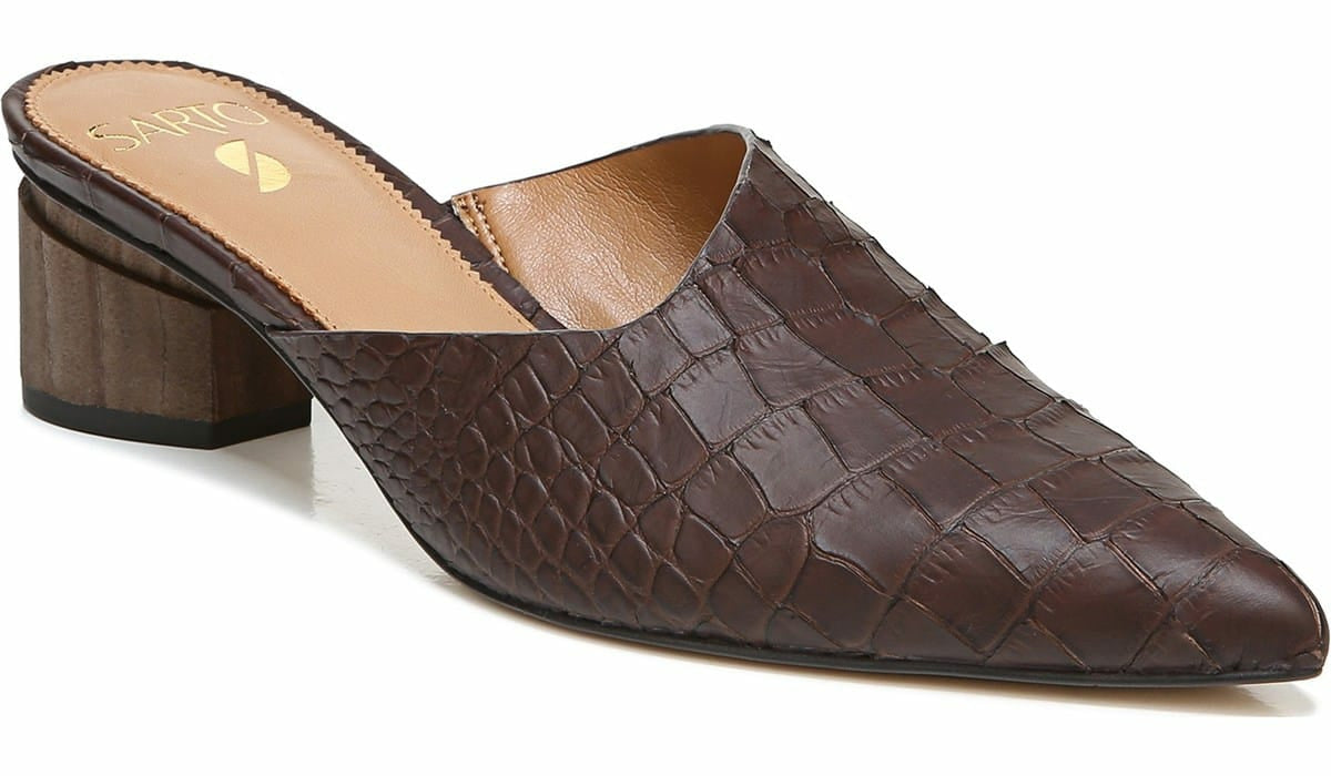 Franco Sarto Sarto Visa 2 Mule Brown Leather