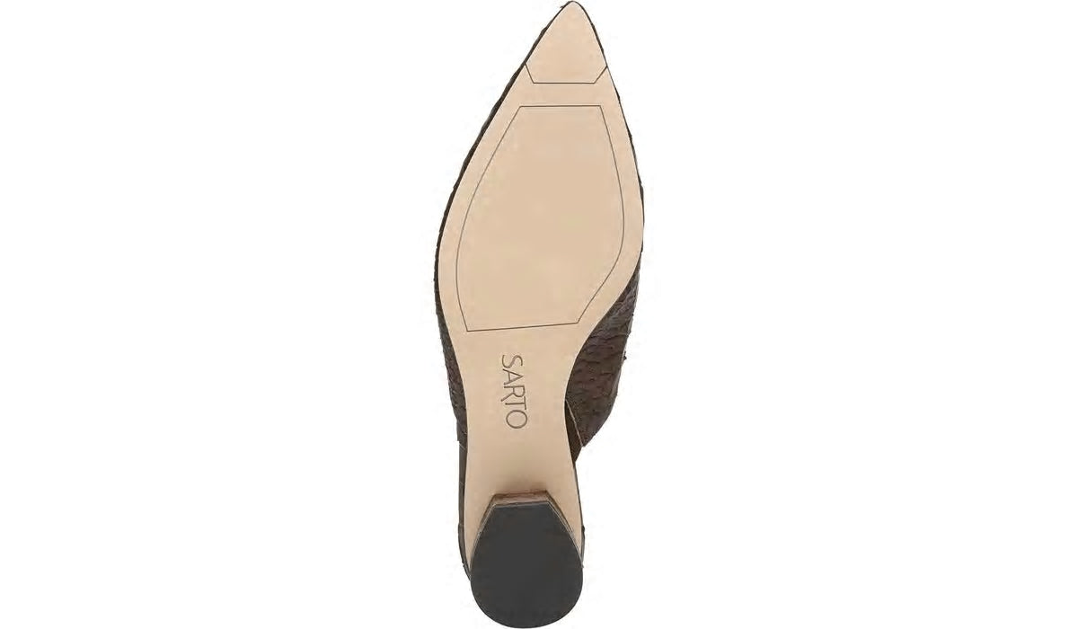 Franco Sarto Sarto Visa 2 Mule Brown Leather